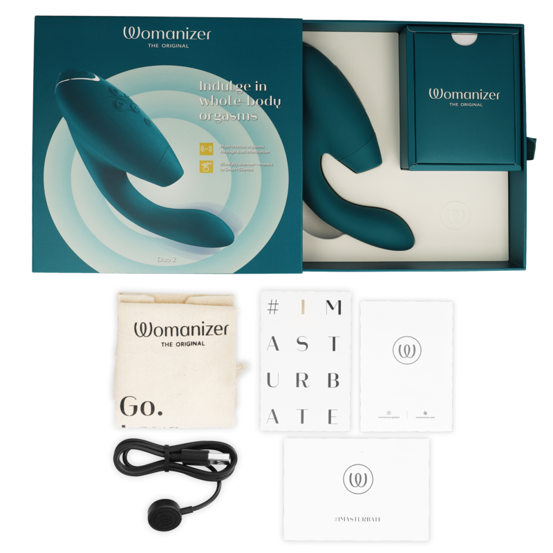 WOMANIZER - DUO 2 STIMULATOR BLÅ BENZIN