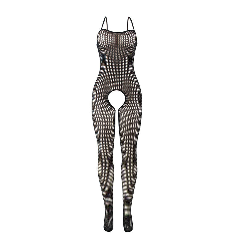 SUBBLIME - 951726 SORT ELASTISK FISKENET SKRIDTLØS BODYSTOCKING ÉN STØRRELSE