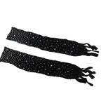 SUBBLIME - 952174 FISKENET BODYSTOCKING MED HANDSKER OG DIAMANTER SORT ONE SIZE