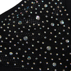 SUBBLIME - 952174 FISKENET BODYSTOCKING MED HANDSKER OG DIAMANTER SORT ONE SIZE