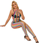 SUBBLIME - 952358 REJNBUE-NET BODYSTOCKING MED HALTERNESKEDER XS/M