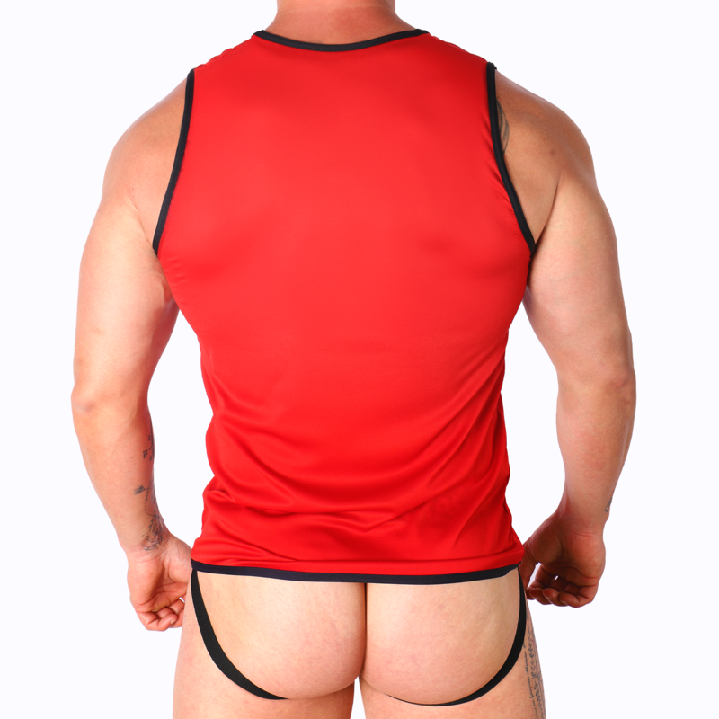 MACHO - RØD T-SHIRT L/XL
