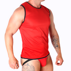 MACHO - RØD T-SHIRT L/XL