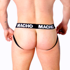MACHO - MX27GR JOCK LÆDER GRÅ BEIGE L