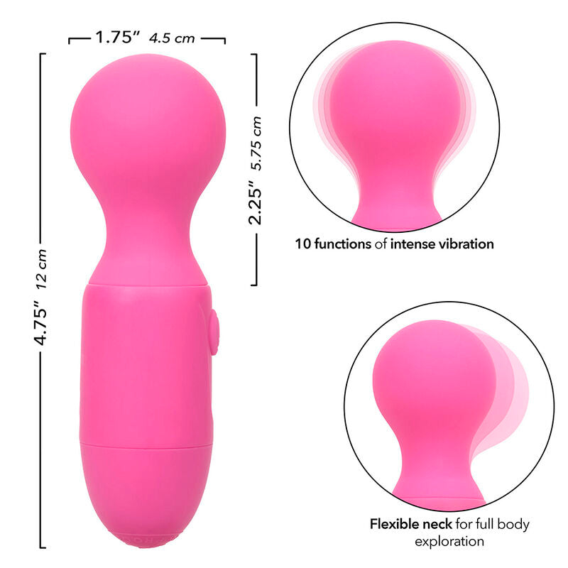 CALEXOTICS - FØRSTE GANGS GENOPLADELIG MASSAGEAPPARAT 10 VIBRATIONER PINK