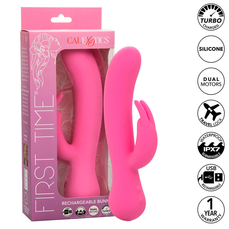 CALEXOTICS - FØRSTE GANGS VIBRATOR KANIN GENOPLADELIG PINK