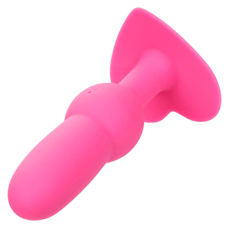 CALEXOTICS - FØRSTE GANGS ANALPLUG MED PERLEPROBLE 10 VIBRATIONER LYSERØD