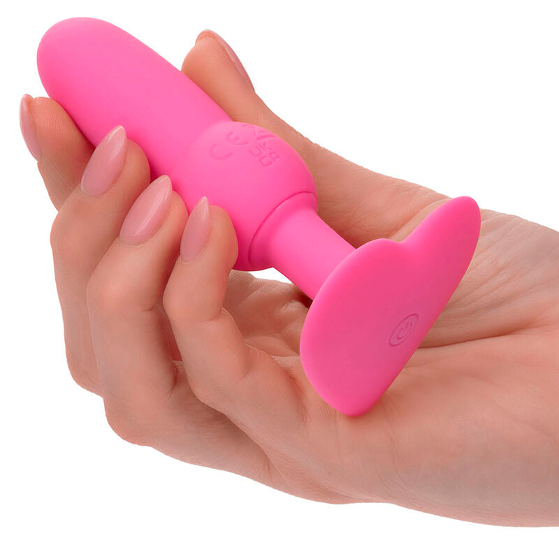 CALEXOTICS - FØRSTE GANGS ANALPLUG MED PERLEPROBLE 10 VIBRATIONER LYSERØD