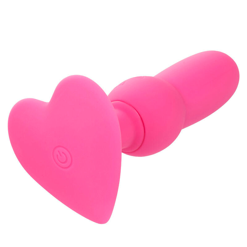 CALEXOTICS - FØRSTE GANGS ANALPLUG MED PERLEPROBLE 10 VIBRATIONER LYSERØD