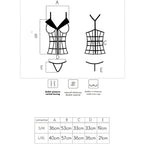 LIVCO CORSETTI FASHION - LAURA LC 20215 KORSET + THONG S/M