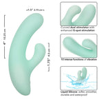 CALEXOTICS - PACIFICA FIJI VIBRATOR & STIMULATOR G-SPOT 10 VIBRATIONER AQUA