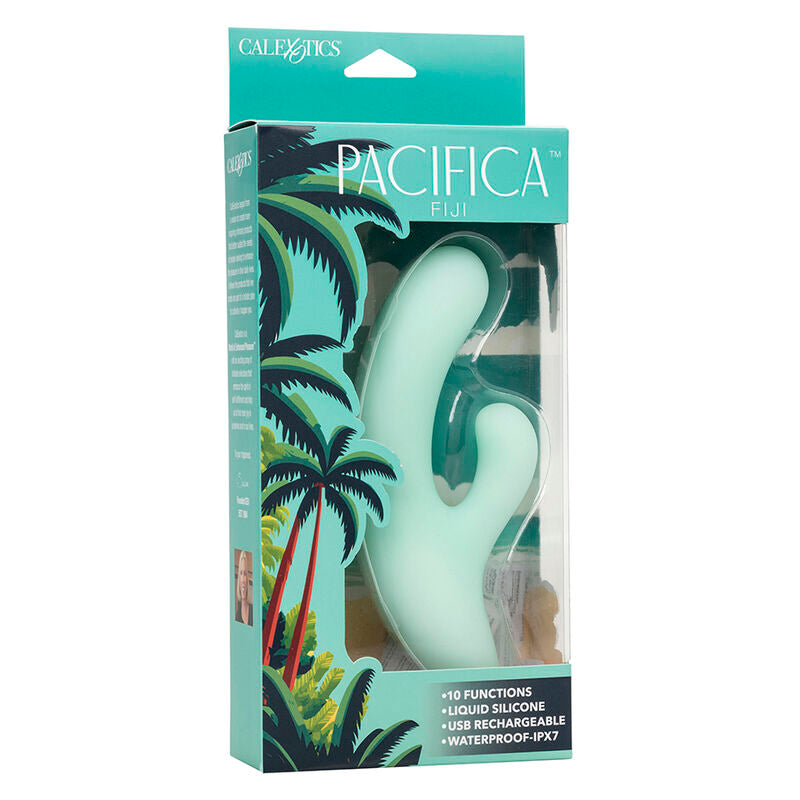 CALEXOTICS - PACIFICA FIJI VIBRATOR & STIMULATOR G-SPOT 10 VIBRATIONER AQUA