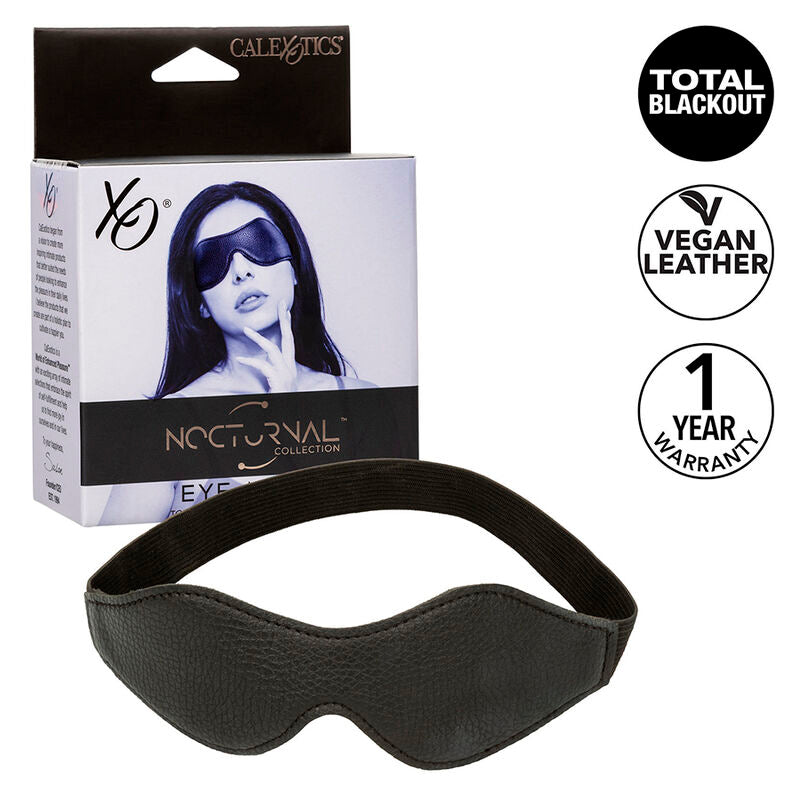 CALEXOTICS - NATTEMASKE I PVC-LÆDER, SORT
