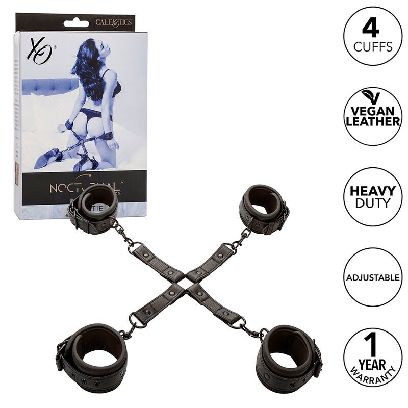 CALEXOTICS - NOCTURNAL HOG TIE CONNECTOR CUERO JUSTERBAR SORT