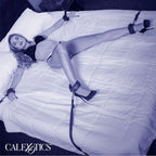 CALEXOTICS - NATLIGE SENGEBELÆGNINGER I LÆDER, JUSTERBAR, SORT