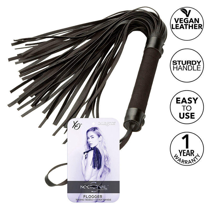 CALEXOTICS - NOCTURNAL FLOGGER LÆDER SORT