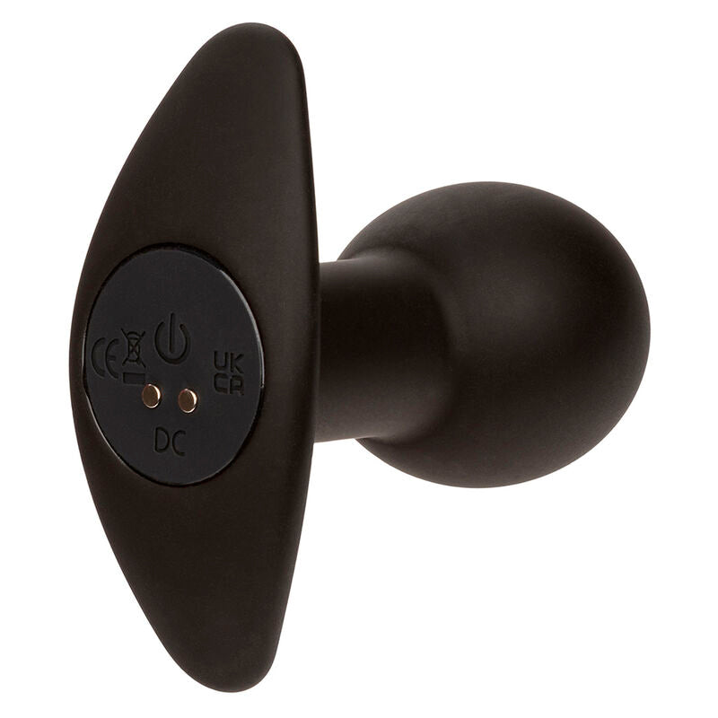 CALEXOTICS - ROCK BOTTOM ANALPLUG 10 VIBRATIONER SILIKONE SORT