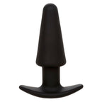 CALEXOTICS - ROCK BOTTOM TAPERED ANALPLUG 10 VIBRATIONER SILIKONE SORT