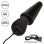 CALEXOTICS - ROCK BOTTOM TAPERED ANALPLUG 10 VIBRATIONER SILIKONE SORT