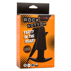 CALEXOTICS - ROCK BOTTOM TAPERED ANALPLUG 10 VIBRATIONER SILIKONE SORT