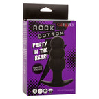 CALEXOTICS - ROCK BOTTOM PERLEPROP ANALPLUG 10 VIBRATIONER SILIKONE SORT