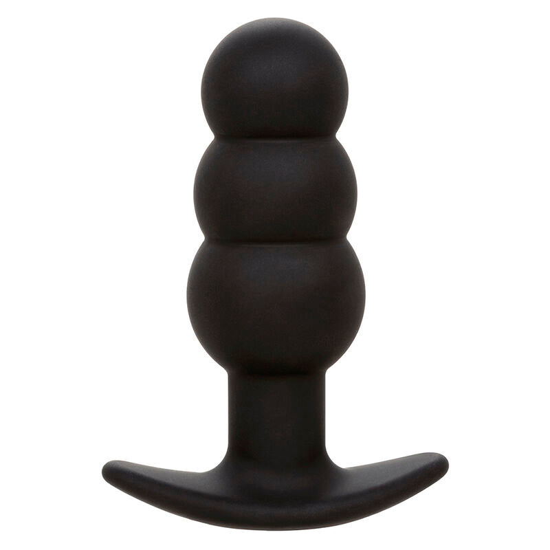 CALEXOTICS - ROCK BOTTOM PERLEPROP ANALPLUG 10 VIBRATIONER SILIKONE SORT