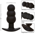 CALEXOTICS - ROCK BOTTOM PERLEPROP ANALPLUG 10 VIBRATIONER SILIKONE SORT