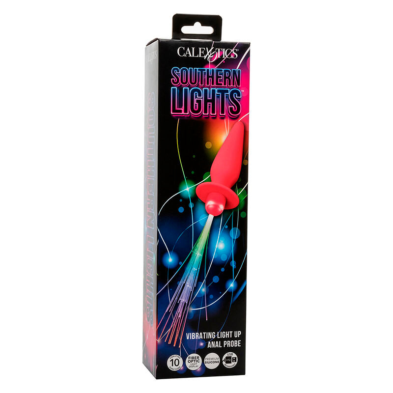CALEXOTICS - SOUTHERN LIGHT LIGHT UP ANALPLUG 10 VIBRATIONER SILIKONE PINK