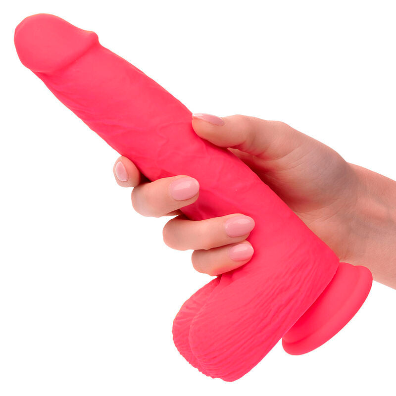 CALEXOTICS - STUDS REALISTISK VIBRATOR 10 VIBRATIONER LYSErød