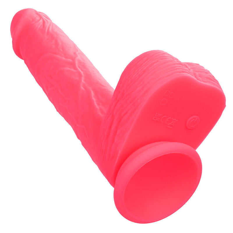 CALEXOTICS - STUDS REALISTISK VIBRATOR 10 VIBRATIONER LYSErød