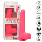 CALEXOTICS - STUDS REALISTISK VIBRATOR 10 VIBRATIONER LYSErød