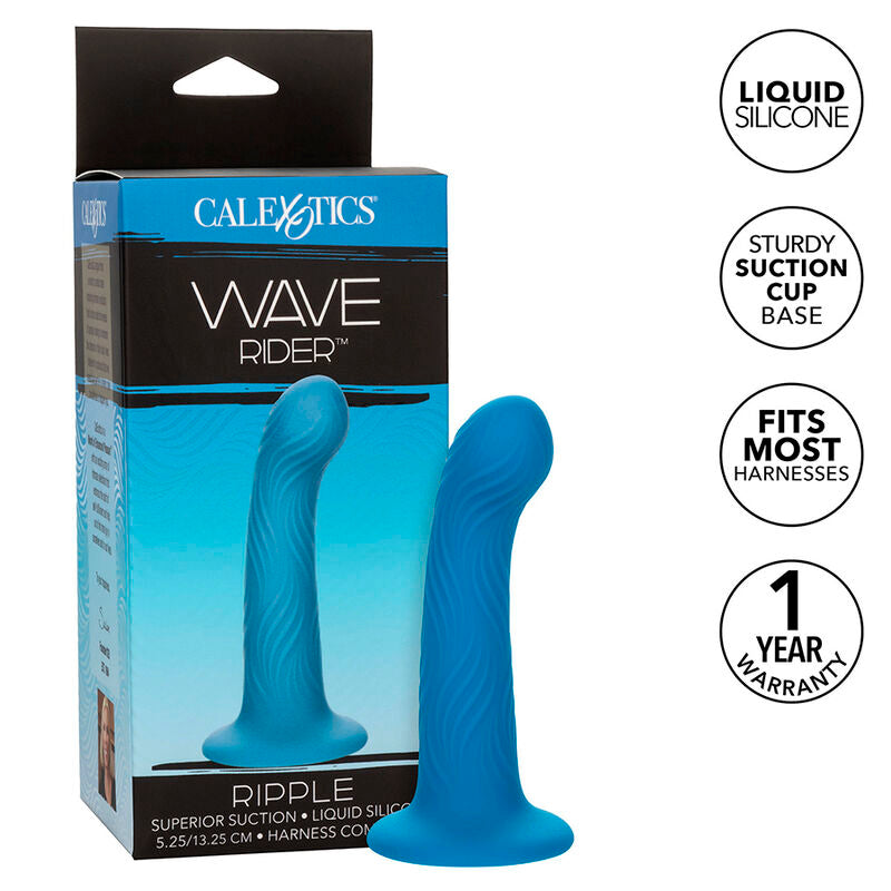 CALEXOTICS - WAVE RIDER RIPPLE ANALPLUG BLÅ
