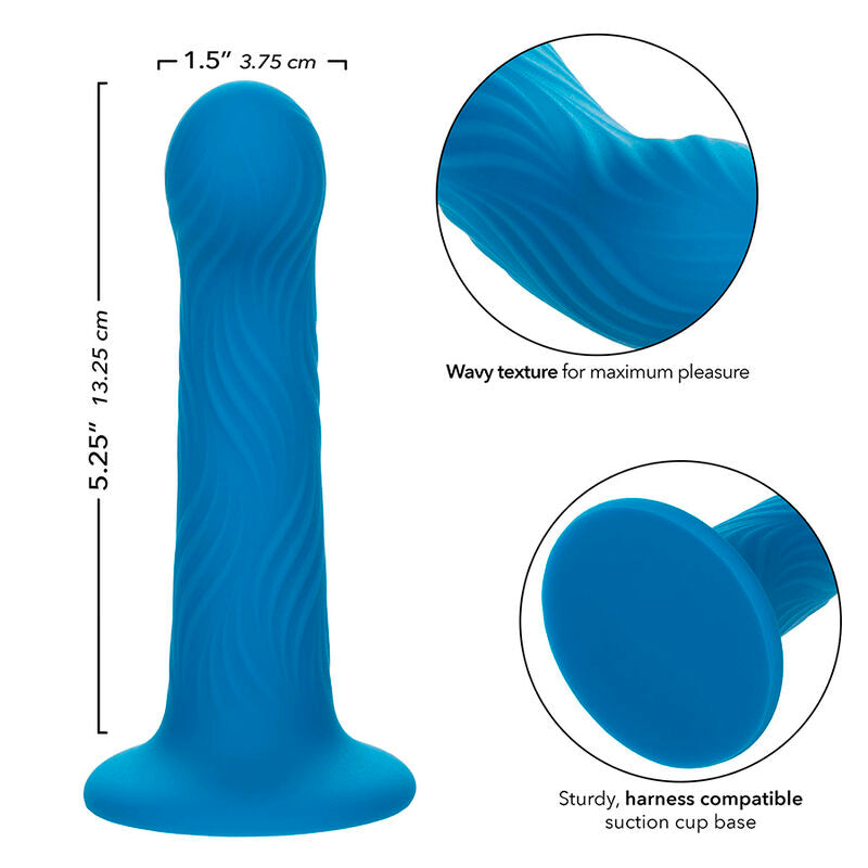 CALEXOTICS - WAVE RIDER RIPPLE ANALPLUG BLÅ