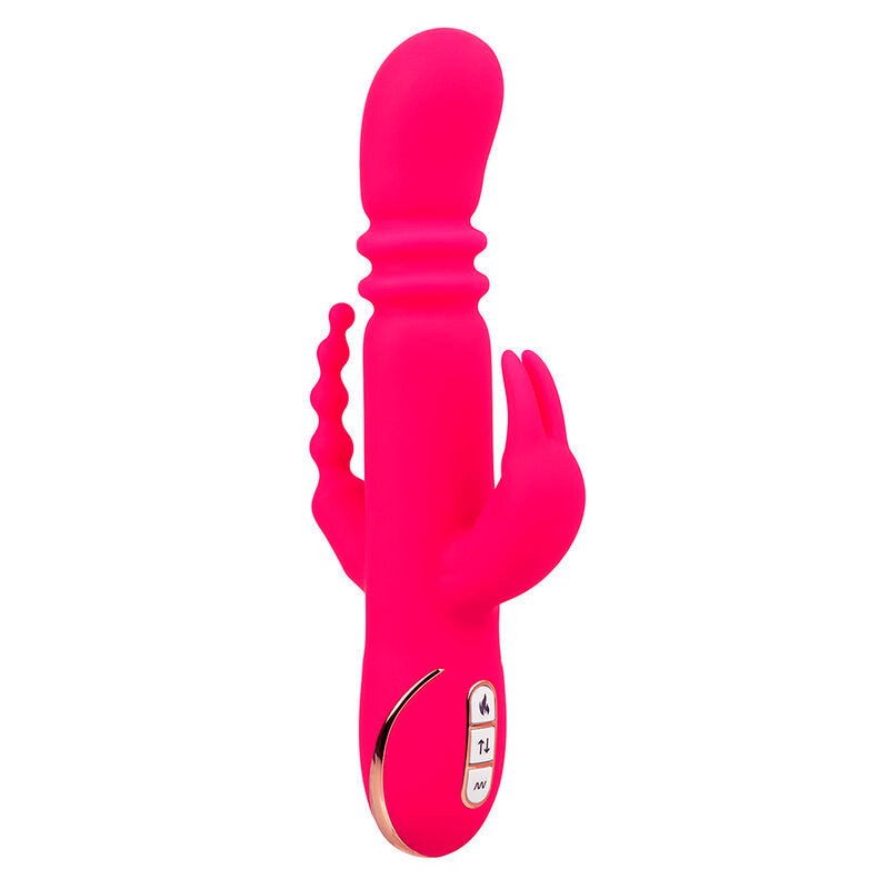 CALEXOTICS - JACK FANTASY TRIPLE OPVARMET VIBRATOR KANIN PINK