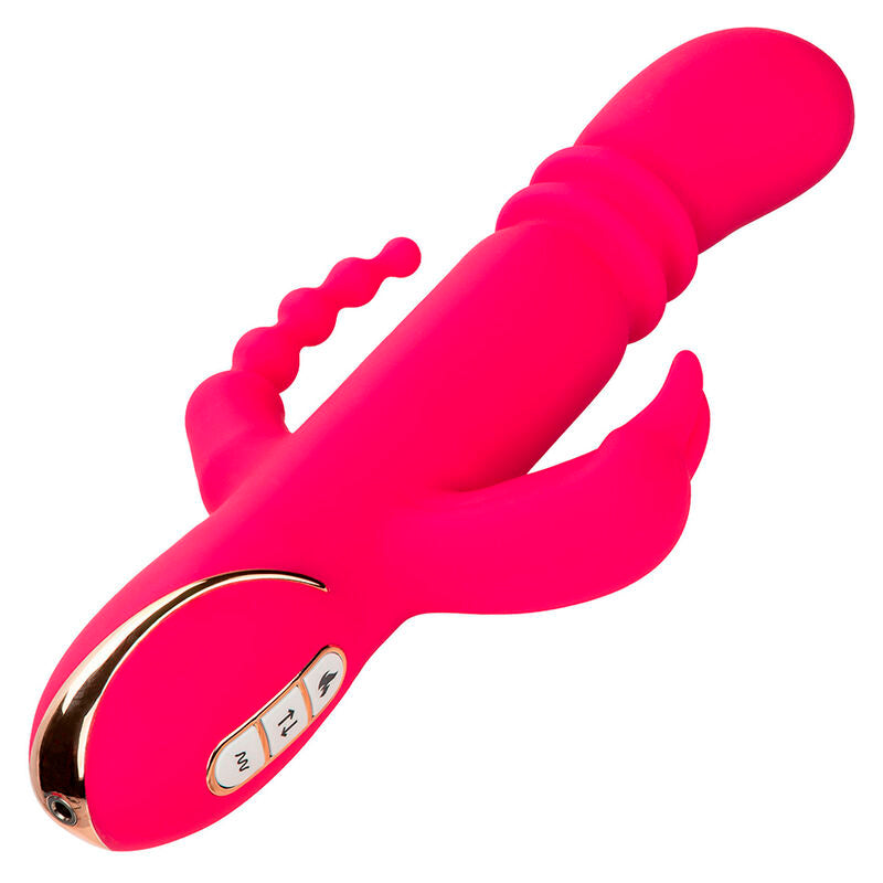 CALEXOTICS - JACK FANTASY TRIPLE OPVARMET VIBRATOR KANIN PINK