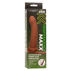 CALEXOTICS - MAXX RIBBED DUAL PENETRATOR 10 VIBRATIONER BRUN