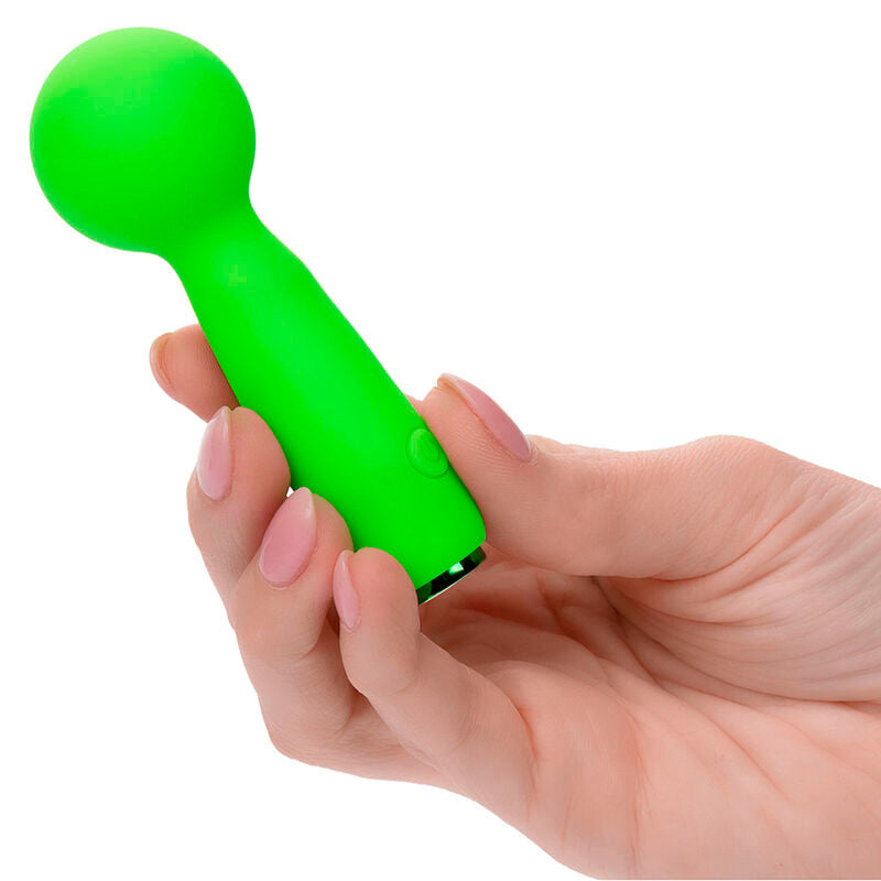 CALEXOTICS - NEON VIBES THE BUBBLY VIBE MINI MASSAGEAPPARAT 10 VIBRATIONER GRØN