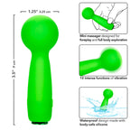 CALEXOTICS - NEON VIBES THE BUBBLY VIBE MINI MASSAGEAPPARAT 10 VIBRATIONER GRØN