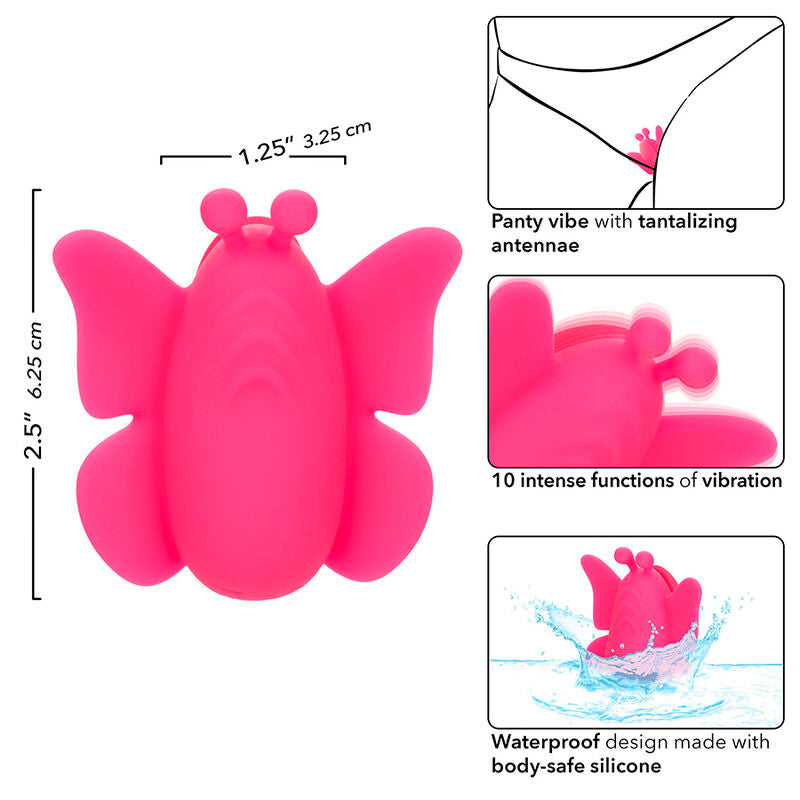 CALEXOTICS - NEON VIBES FLUTTER VIBE STIMULATOR 10 VIBRATIONER PINK