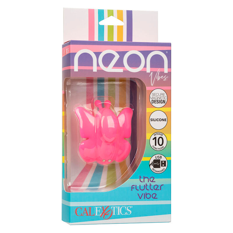 CALEXOTICS - NEON VIBES FLUTTER VIBE STIMULATOR 10 VIBRATIONER PINK