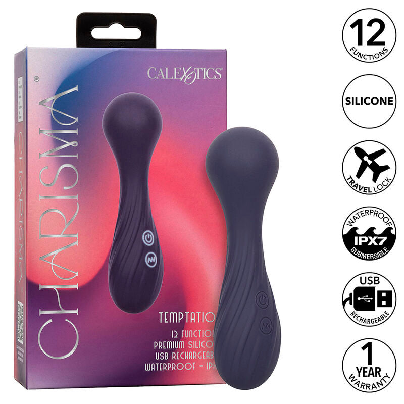 CALEXOTICS - CHARISMA TEMPTATION MASSAGEAPPARAT 12 FUNKTIONER LILLA