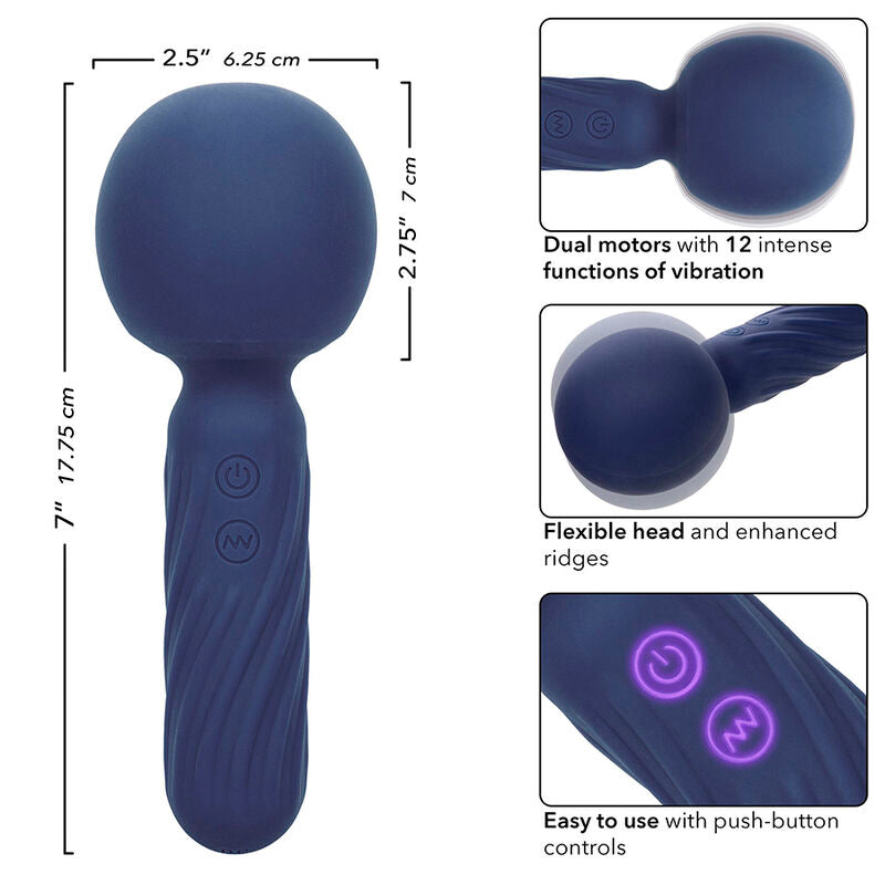 CALEXOTICS - CHARISMA FORFØRSELSESMASSAGEAPPARAT 12 FUNKTIONER 17,75 CM X 6,25 CM LILLA