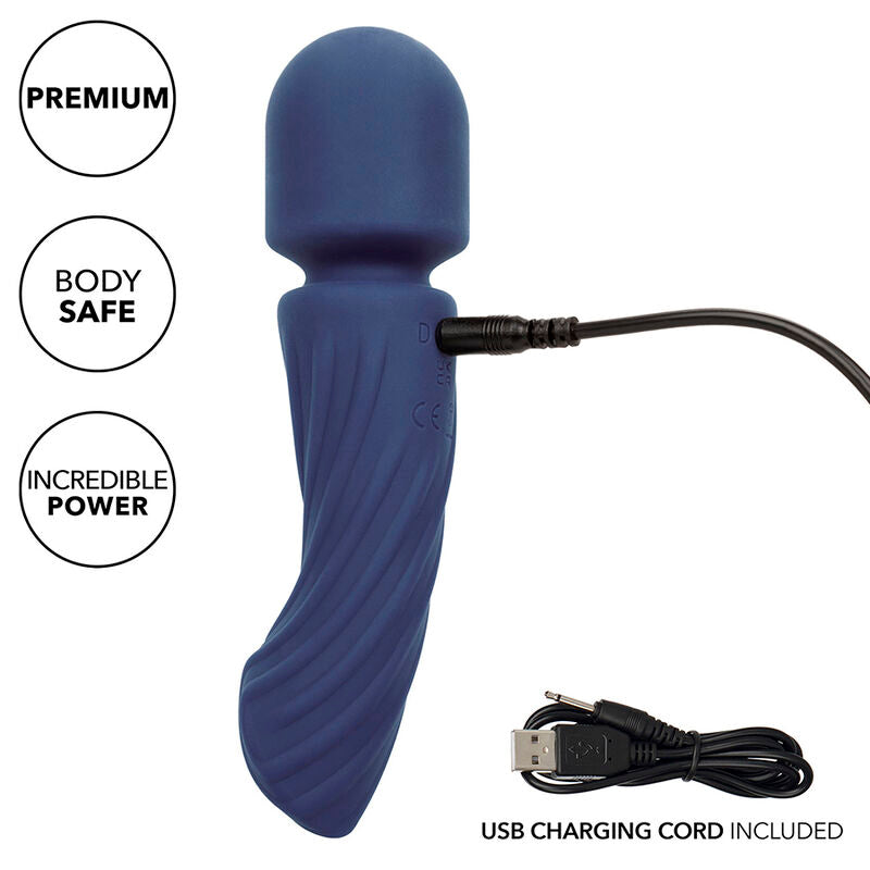 CALEXOTICS - CHARISMA ALLURE MASSAGEAPPARAT MED DOBBELTE MOTORER 12 FUNKTIONER 17,25 CM X 4,5 CM LILLA
