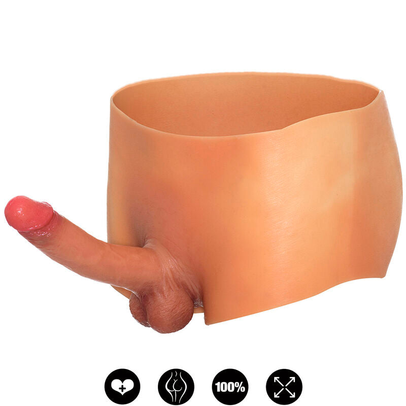SKJULT BEGYRNELSE - ALTER EGO BOXERSHOT MED PENIS 18 CM STØRRELSE L