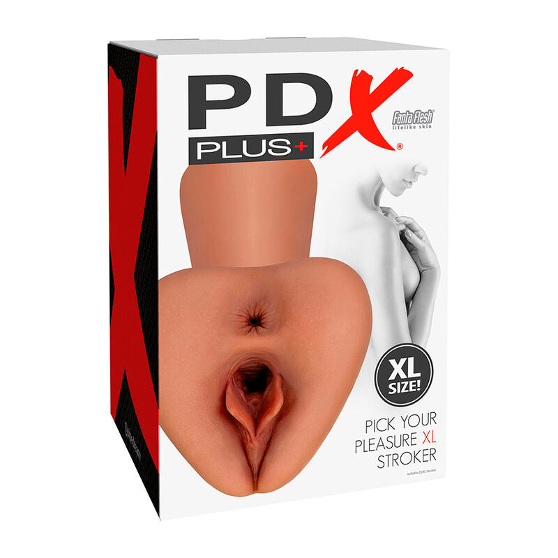 PDX PLUS - VÆLG DIN FORNØJELSE XL REALISTISK STROKER BRUN
