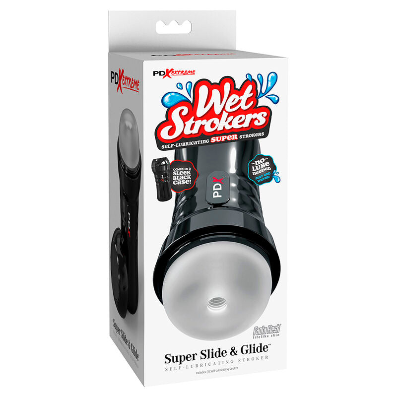 PDX EXTREME - SLIDE & GLIDE SELVSMØRENDE MASTURBATOR CLEAR