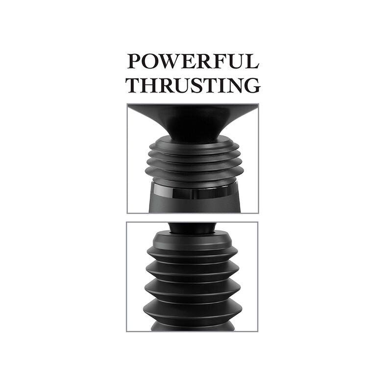 FETISH FANTASY SERIE - BODY DOCK THRUSTER DILDO CLAMP MED 7 TRYKMODUSSER SORT