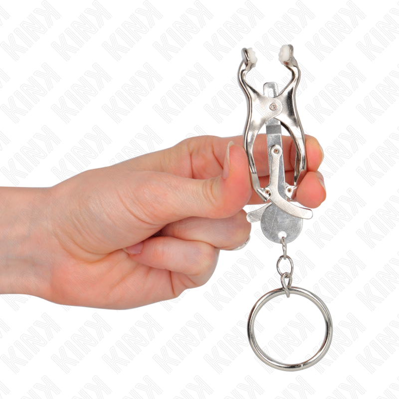 KINK - O-RING JAPANSK KLØVER BRØDVORTEKLEMMER SØLV