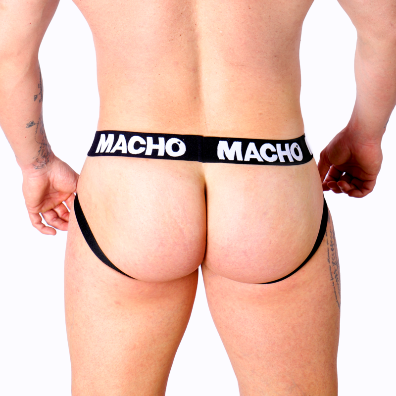 MACHO - MX27GR LÆDERJOCK GRÅ BEIGE XL