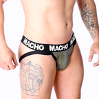 MACHO - MX27GR LÆDERJOCK GRÅ BEIGE XL